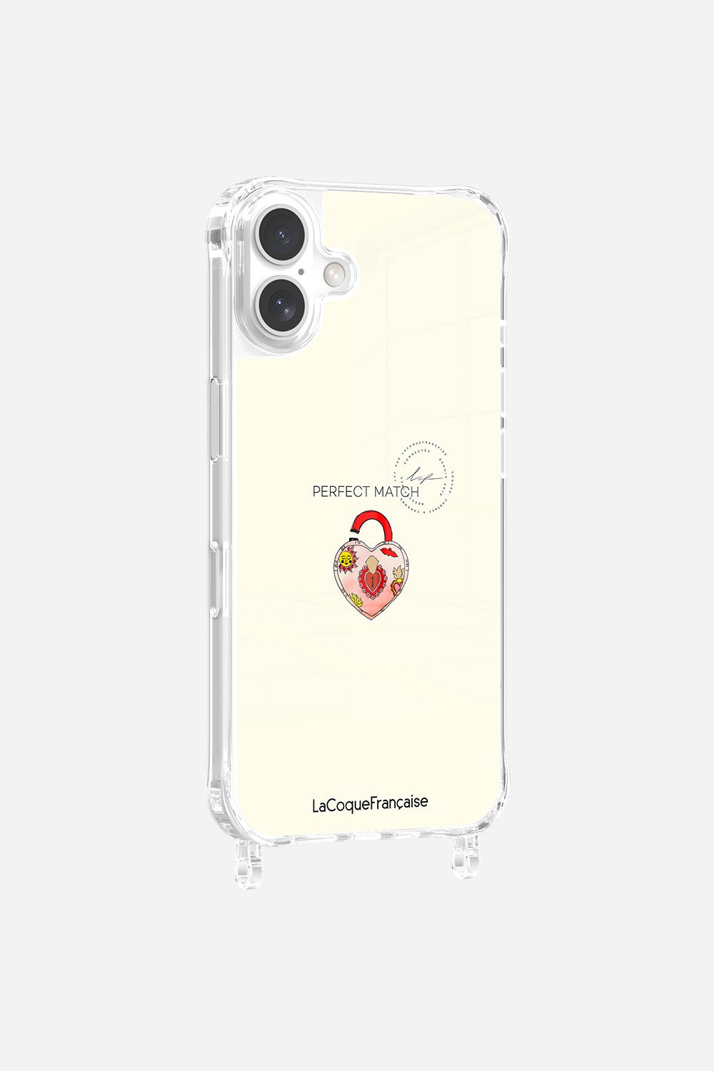 Coque Anneaux Imprimee Cadenas Coeur