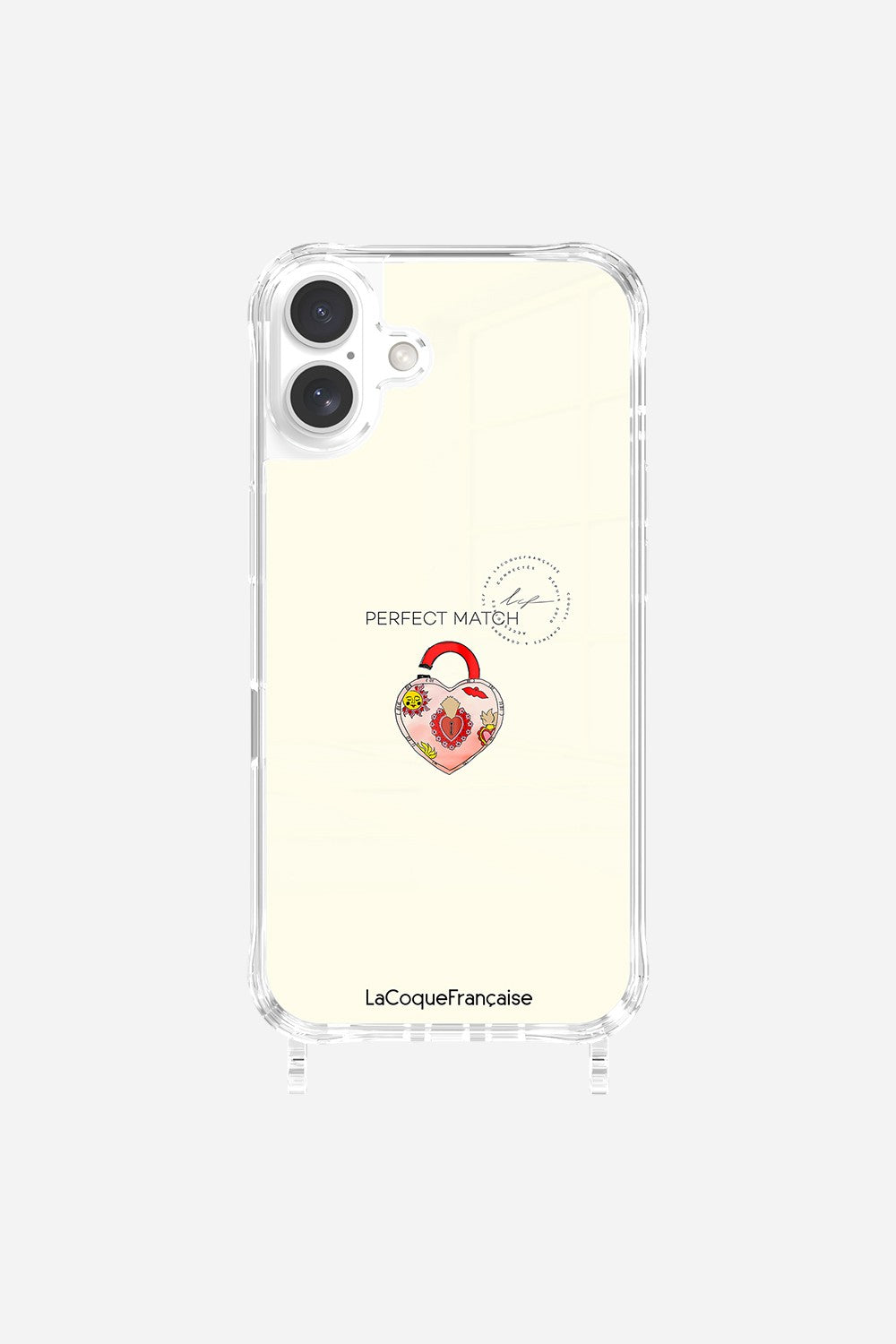 Coque Anneaux Imprimee Cadenas Coeur - 64