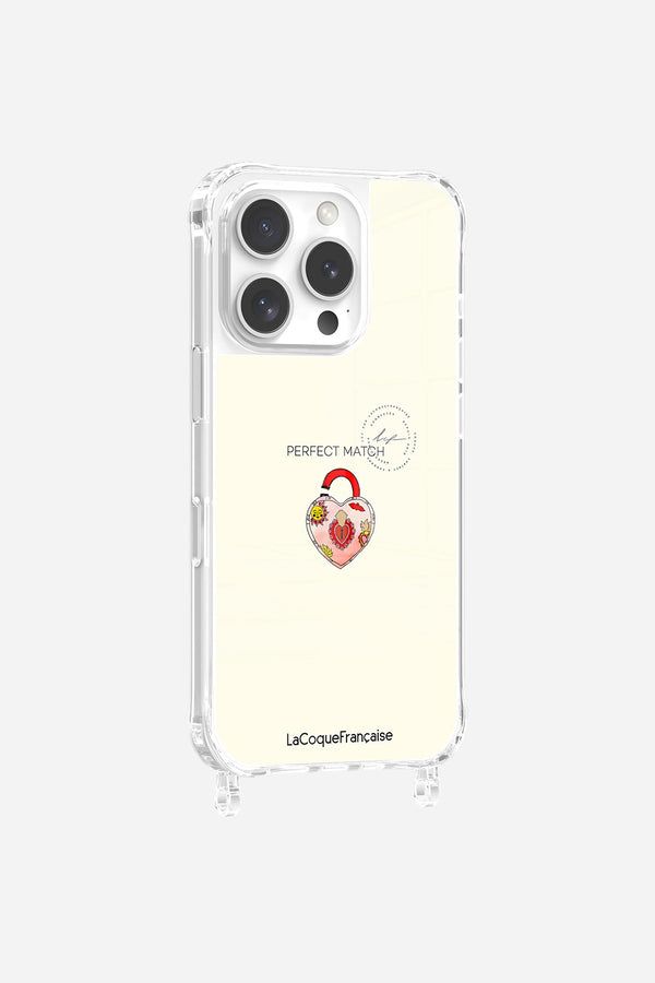 Coque Anneaux Imprimee Cadenas Coeur