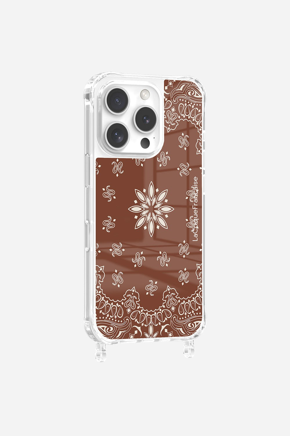 Coque Anneaux Imprimee Bandana Brun