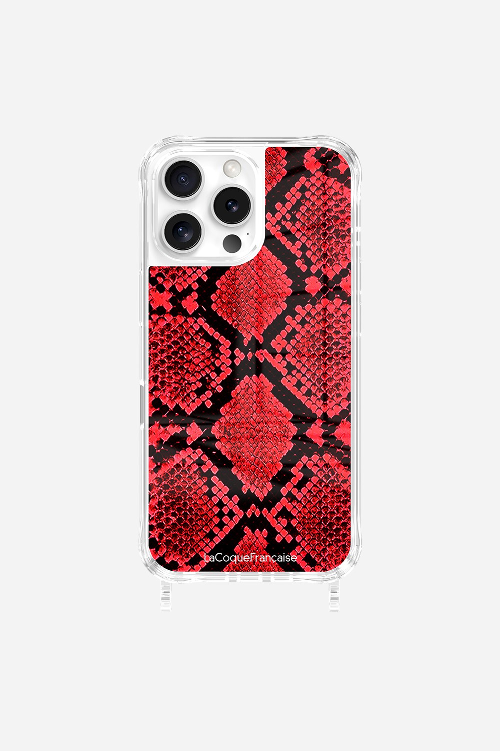 Coque Anneaux Imprimee Python Rouge - 18