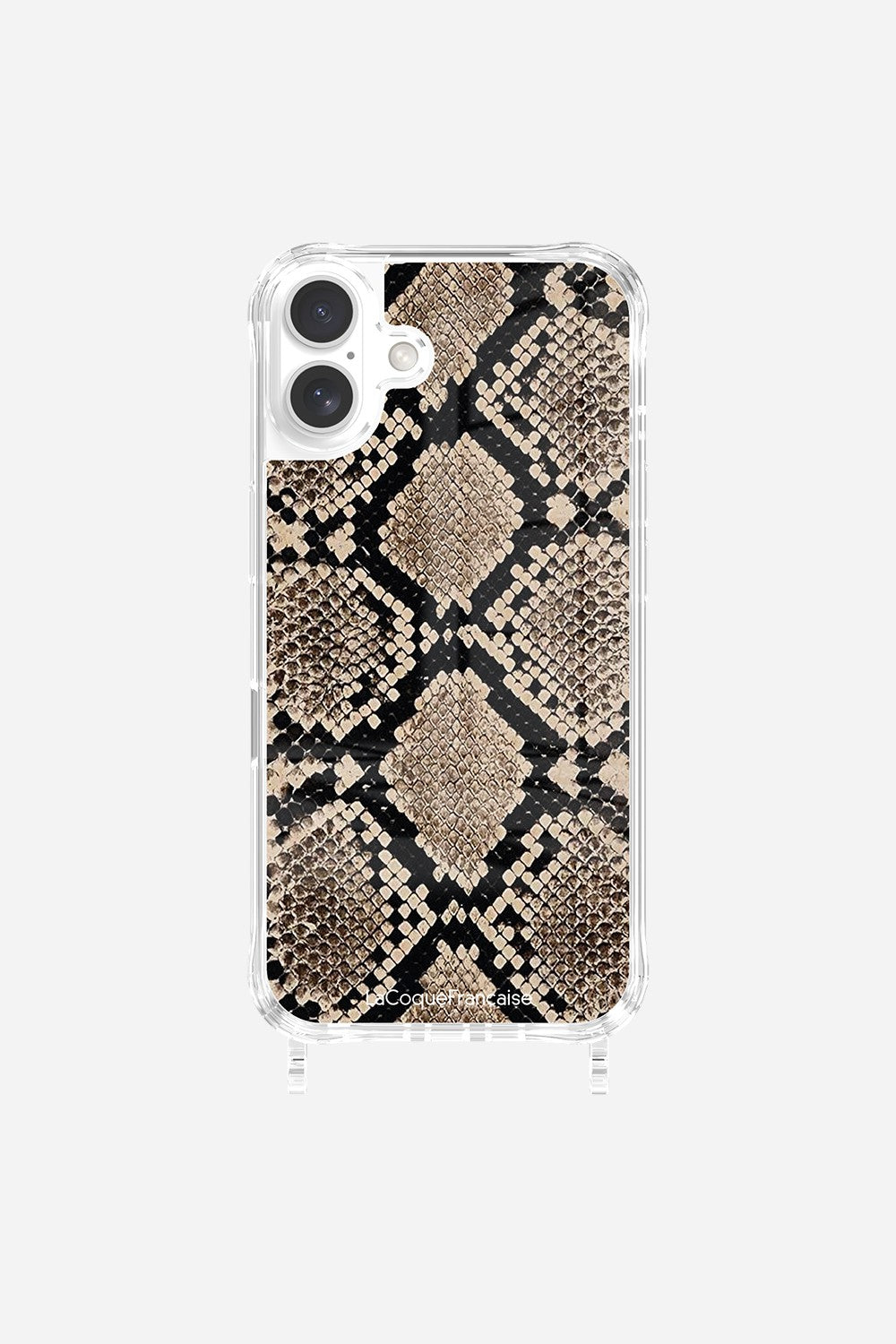 Coque Anneaux Imprimee Python Beige