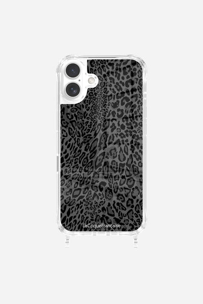 Grey Leopard Print Ring Case