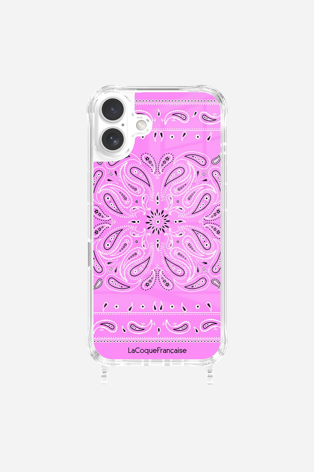 Coque Anneaux Imprimee Bandana Rose - 20