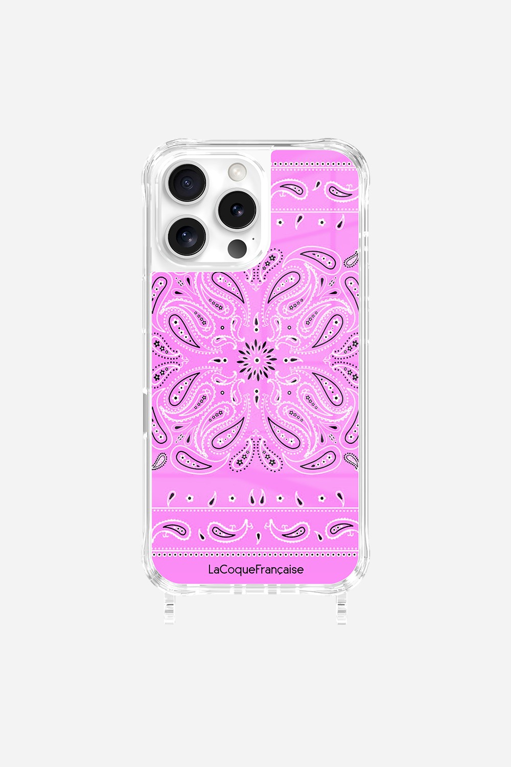 Coque Anneaux Imprimee Bandana Rose - 16
