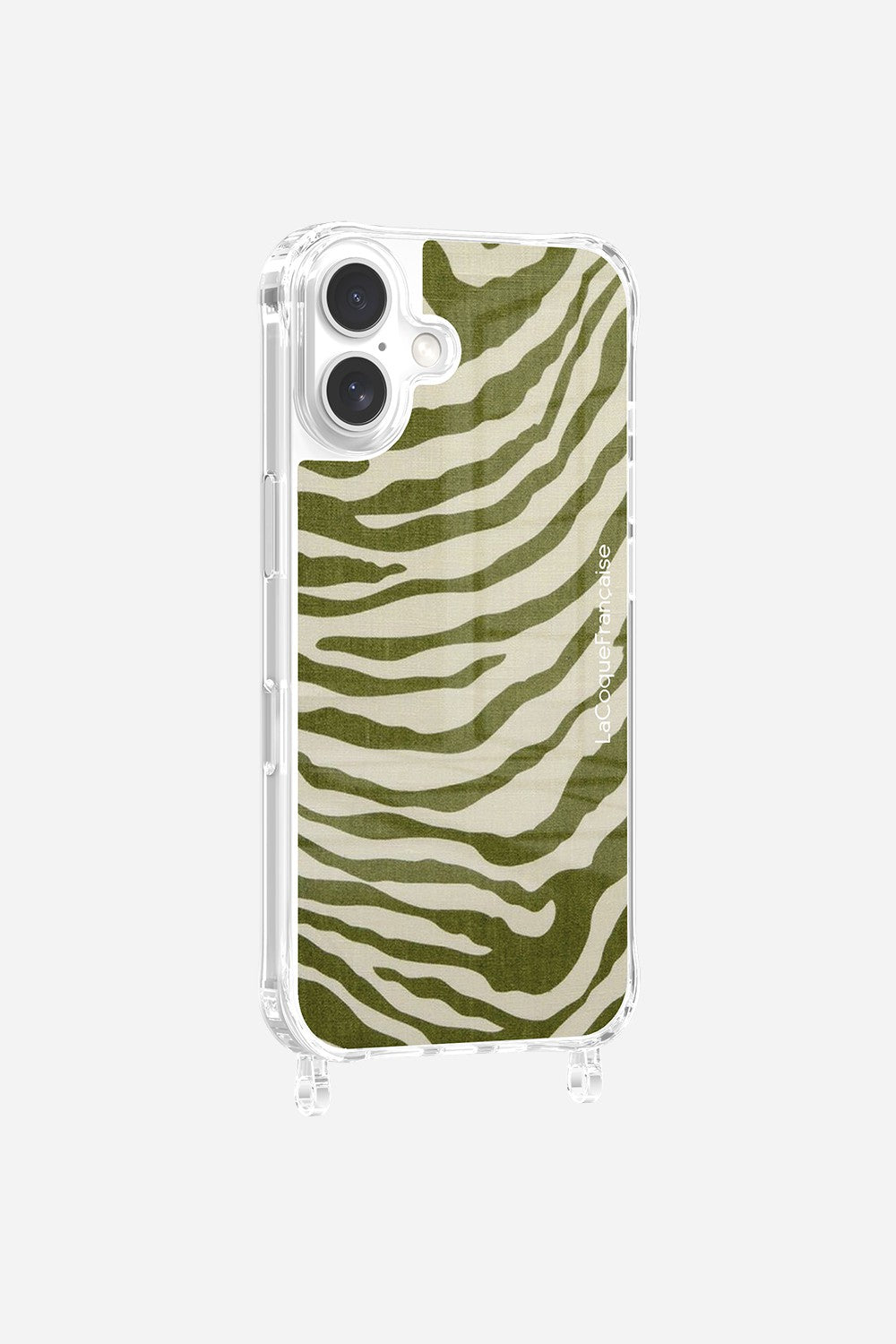 Green Zebra Print Rings Case