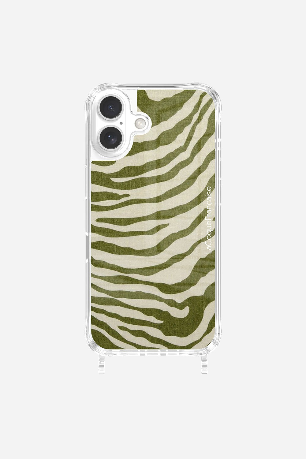 Coque Anneaux Imprimee Zebre Vert