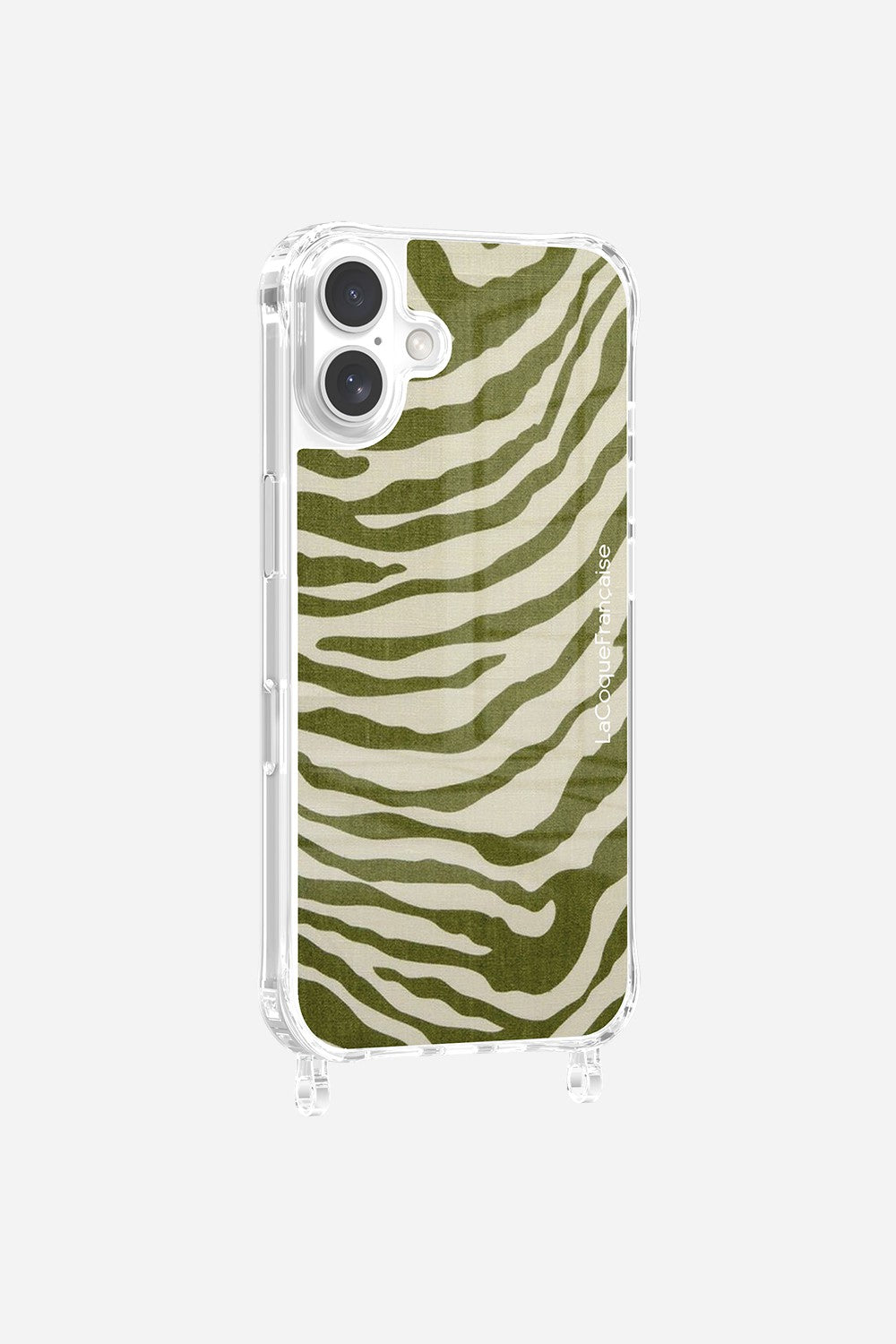 Green Zebra Print Rings Case