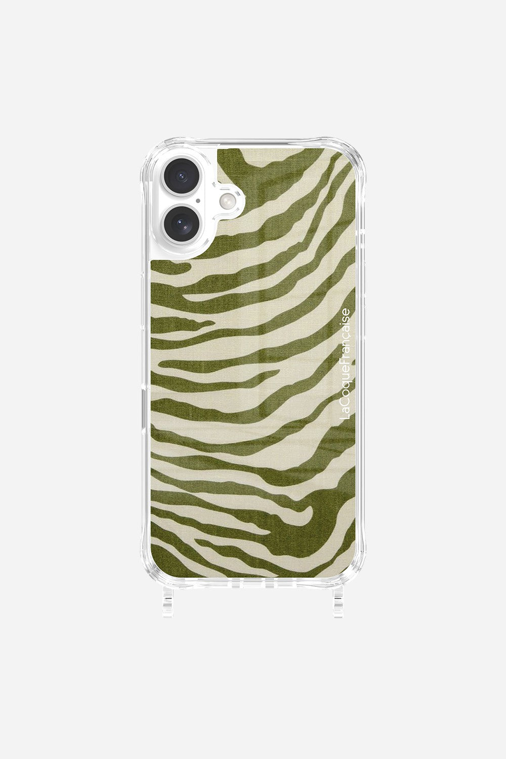 Coque Anneaux Imprimee Zebre Vert