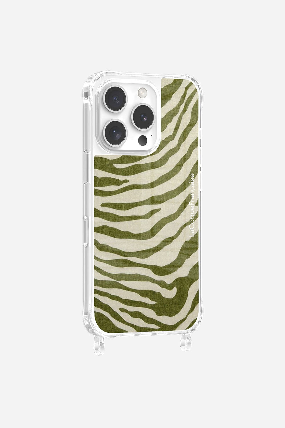 Green Zebra Print Rings Case