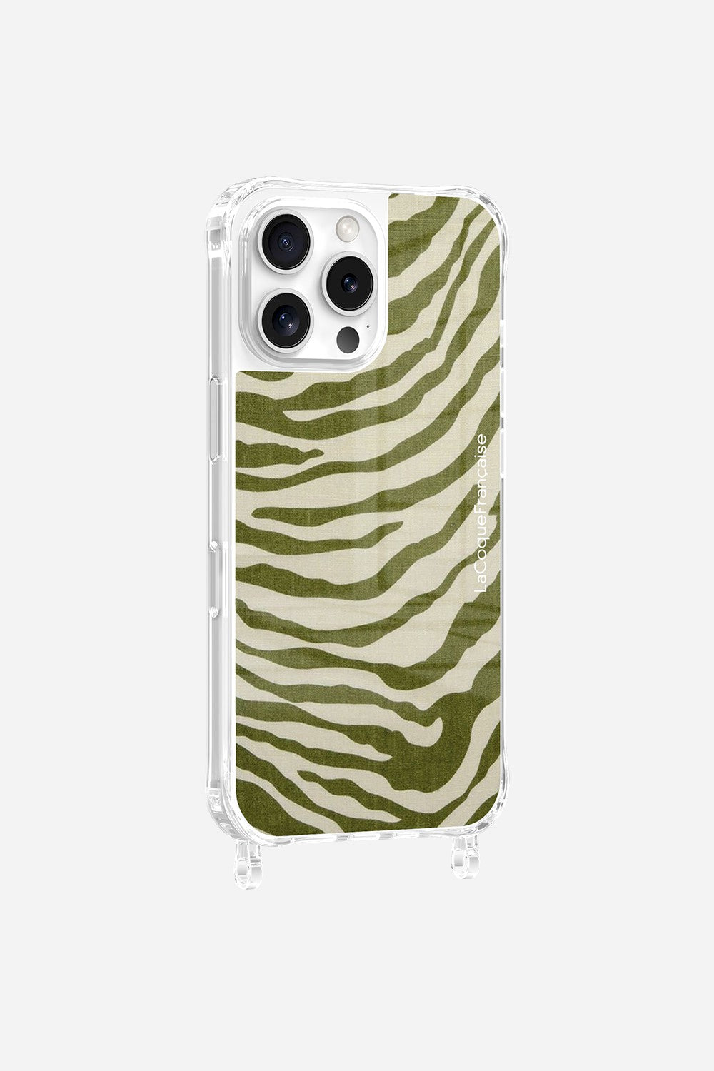 Green Zebra Print Rings Case