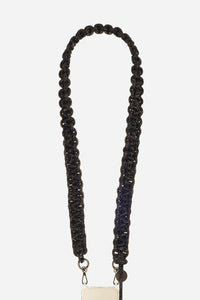 Chaine Longue Giulia Noir 120 cm