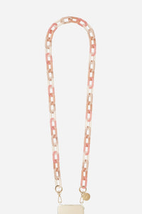 Chaine Longue Elena Rose 120 cm