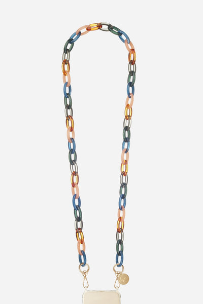 Chaine Longue Rita Orange 120 cm