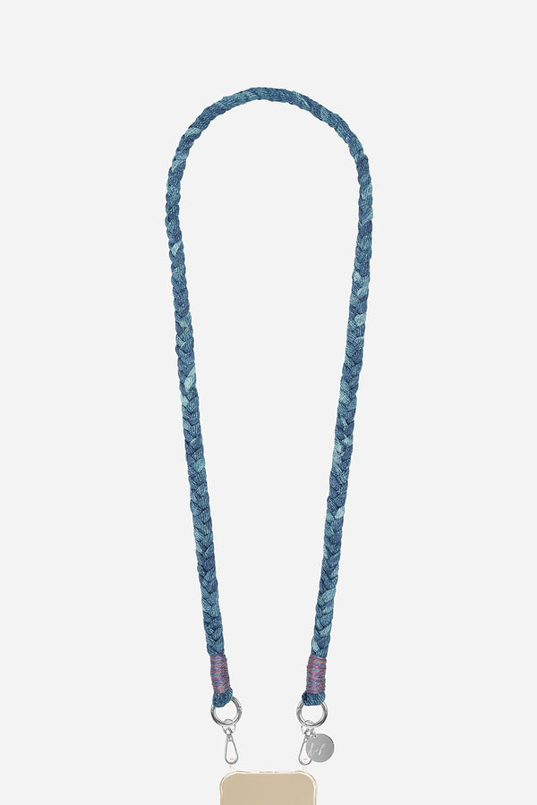 Cordon tresse Della effet denim brut