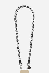 Black and white Della braided cord
