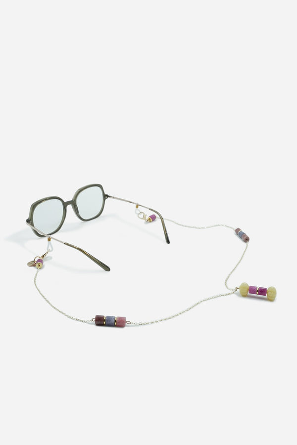 Bijoux Chaine De Lunettes Lior Violet 72 cm