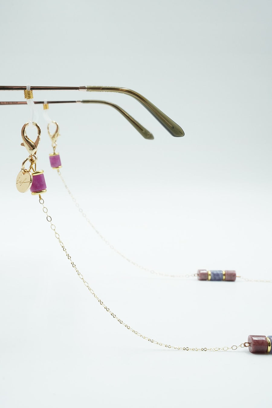 Bijoux Chaine De Lunettes Lior Violet 72 cm - 2
