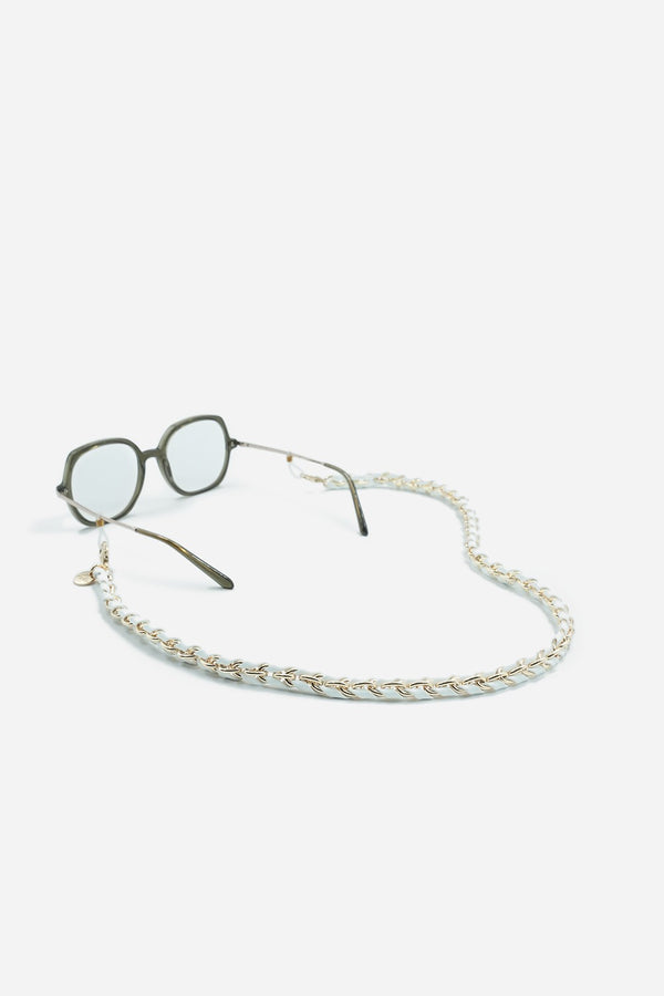 Bijoux Chaine De Lunettes Lou Blanc 72 cm