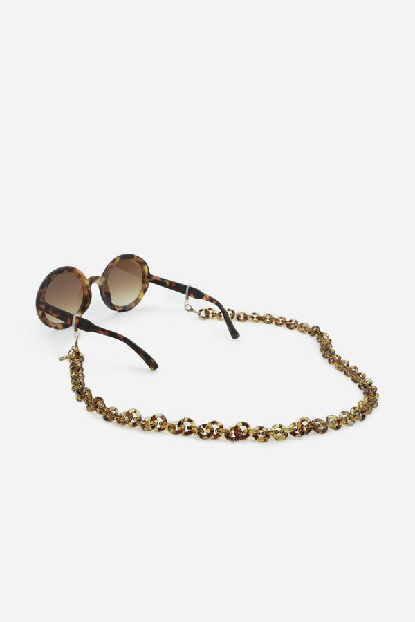 Bijoux Chaine De Lunettes Yoko Marron 72 cm