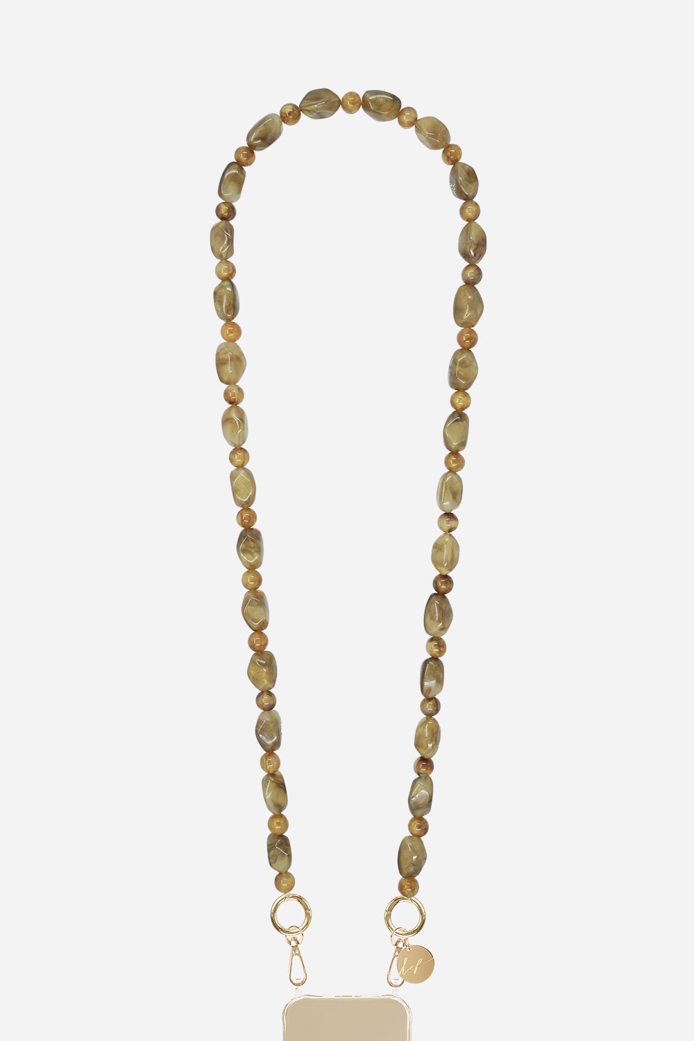 Lou Black Long Phone Chain 120 cm