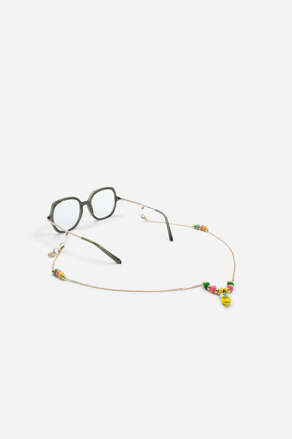 Bijoux Chaine De Lunettes Lior Jaune 72 cm