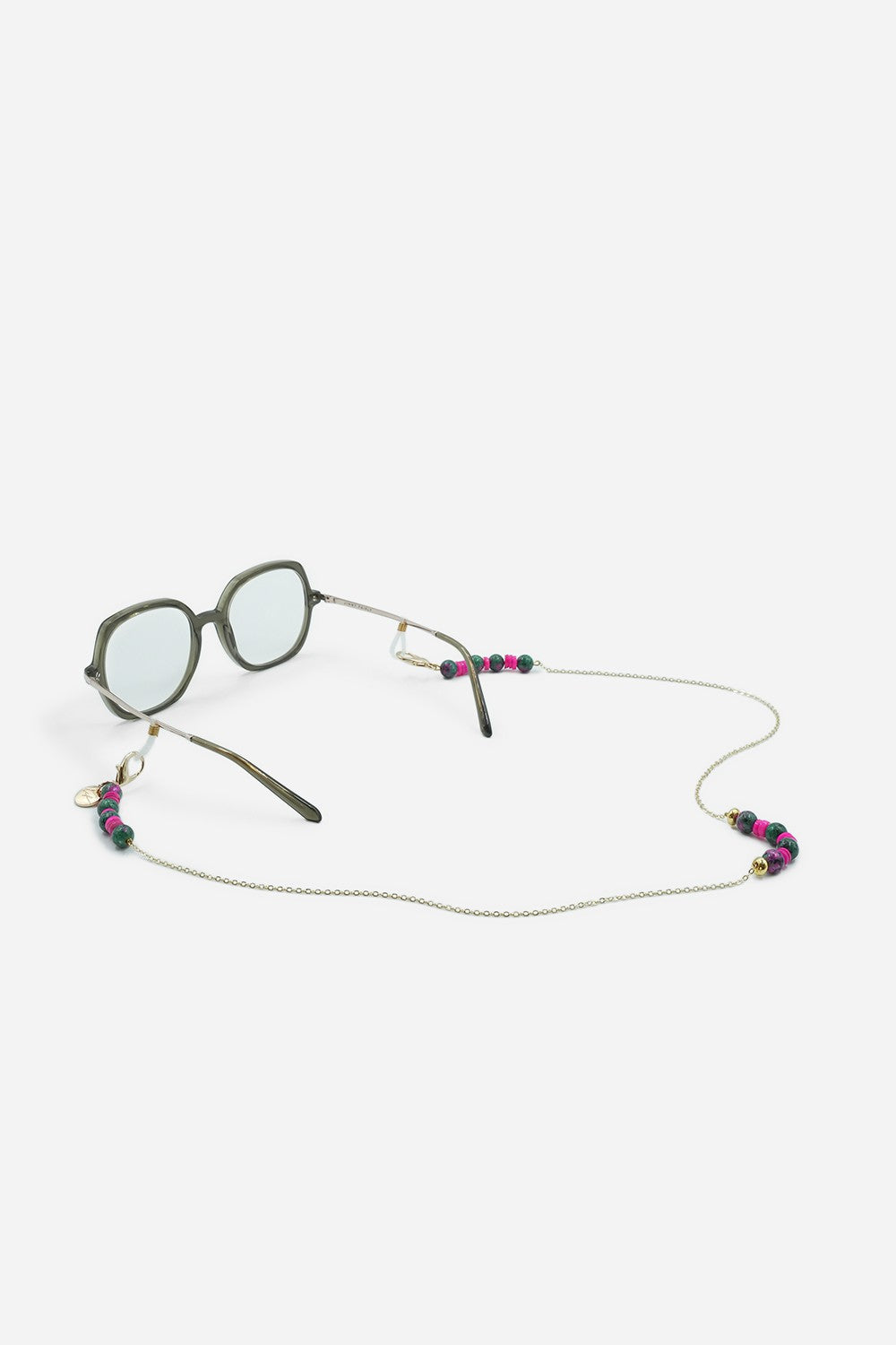 Bijoux Chaine De Lunettes Lior Rose 72 cm