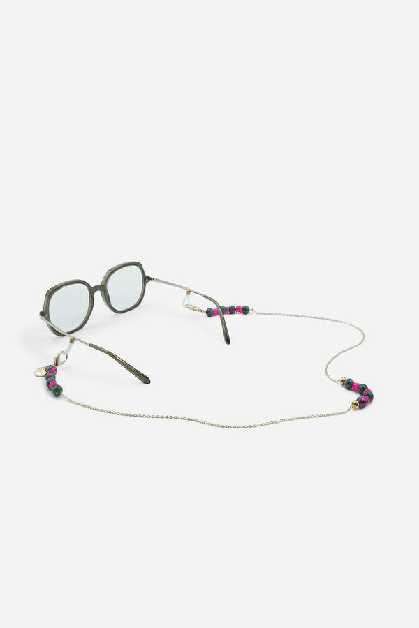 Bijoux Chaine De Lunettes Lior Rose 72 cm