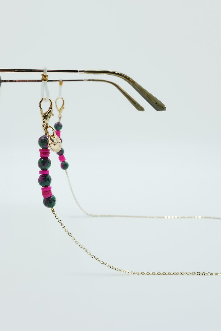 Bijoux Chaine De Lunettes Lior Rose 72 cm - 2