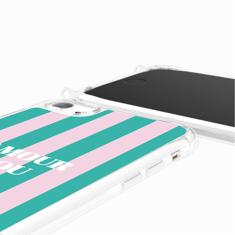 Coque Anneaux Imprimee Amour Fou Rose