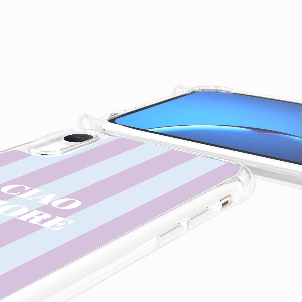 Coque Anneaux Imprimee Ciao Amore Violet