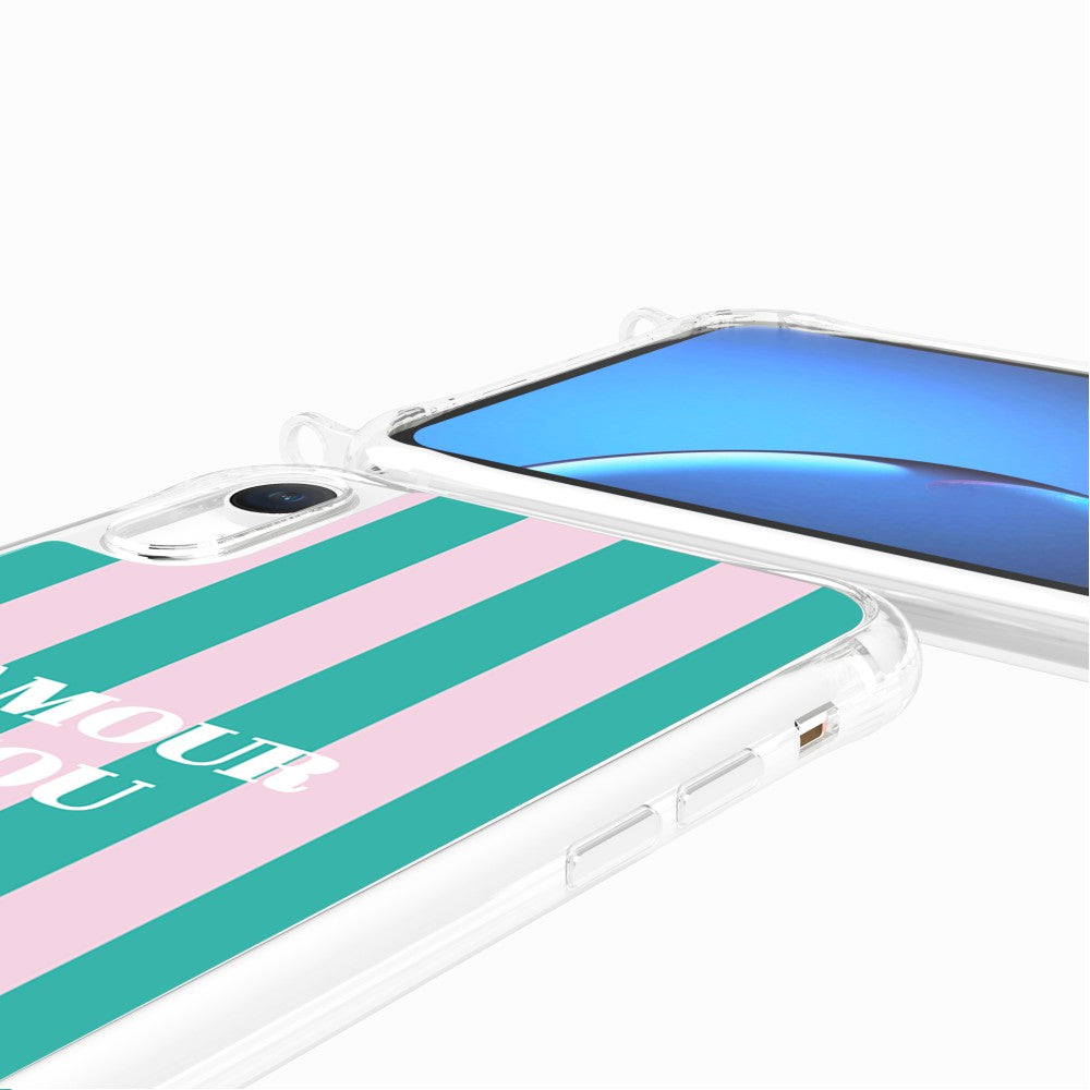Coque Anneaux Imprimee Amour Fou Rose