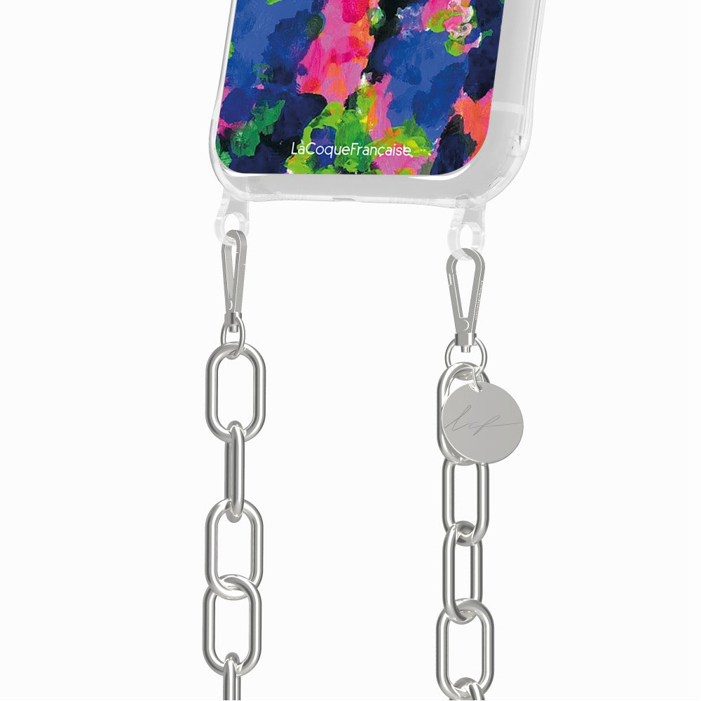 Coque Anneaux Imprimee D'amour Et De Vagues Bleu - 92