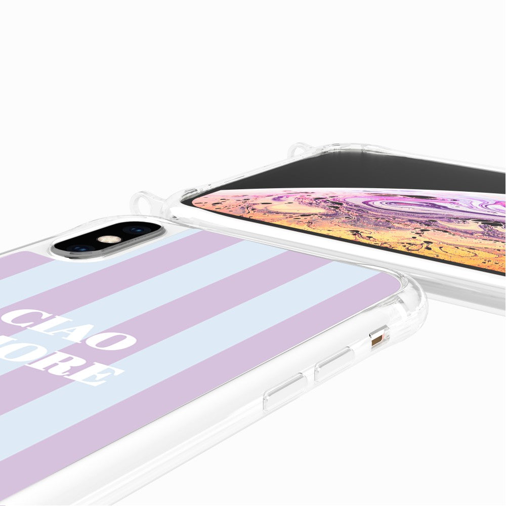 Coque Anneaux Imprimee Ciao Amore Violet
