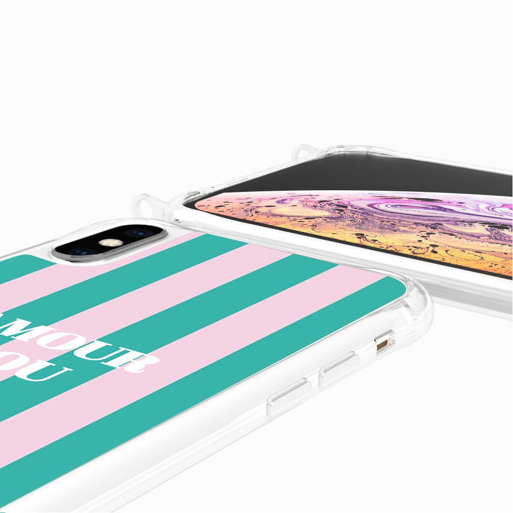 Coque Anneaux Imprimee Amour Fou Rose