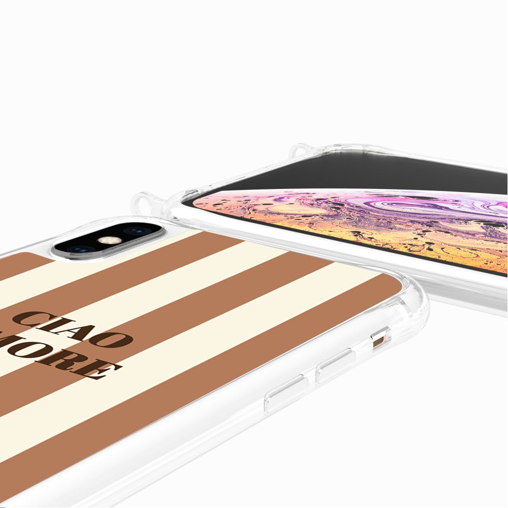 Coque Anneaux Imprimee Ciao Amore Beige - 92