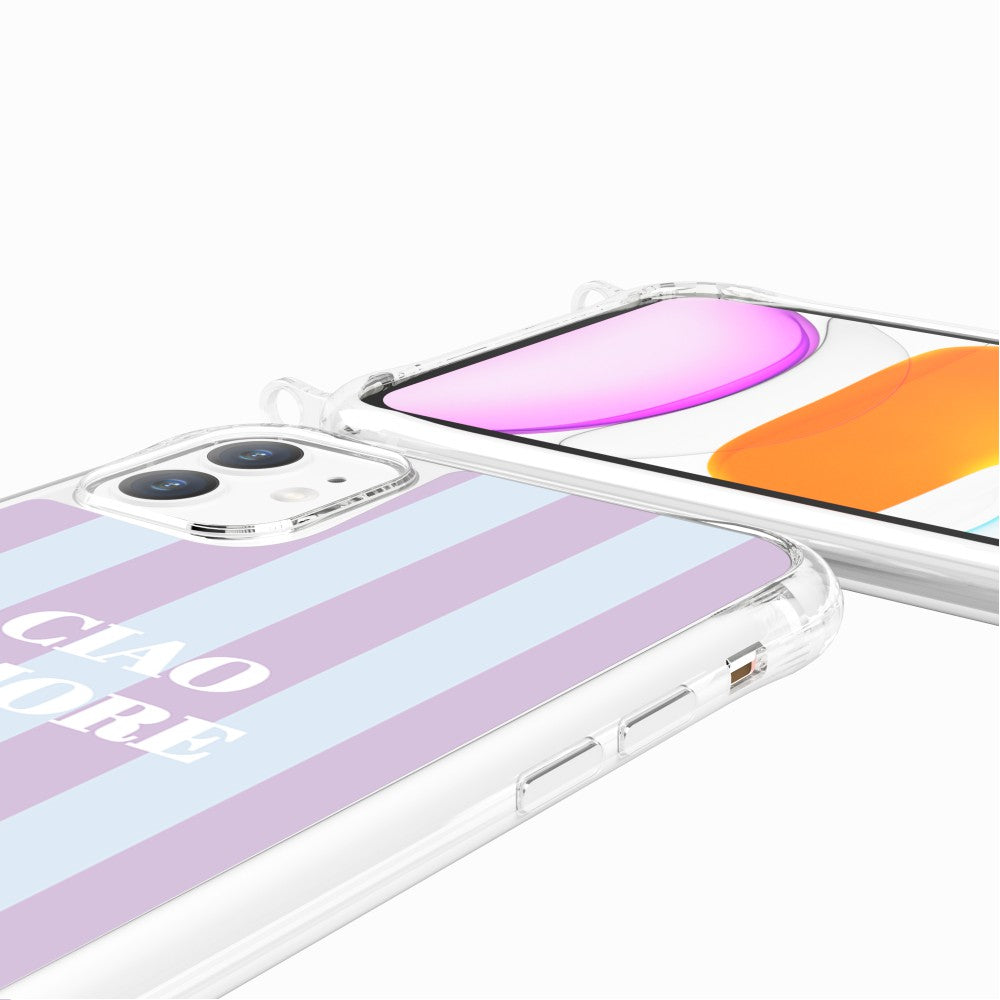Coque Anneaux Imprimee Ciao Amore Violet