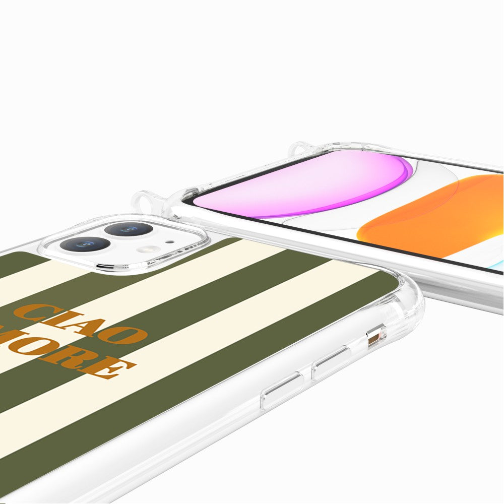 Coque Anneaux Imprimee Ciao Amore Kaki - 89