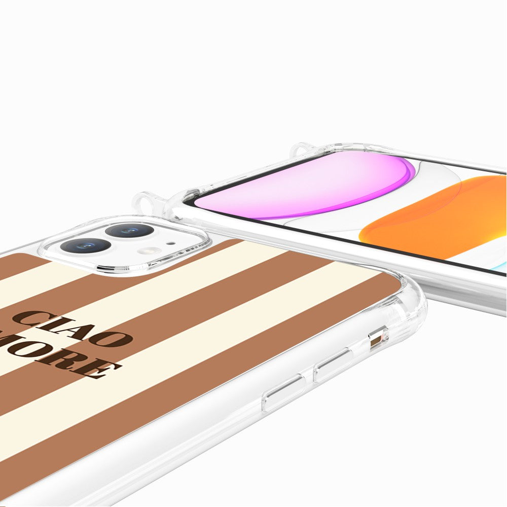 Coque Anneaux Imprimee Ciao Amore Beige - 89