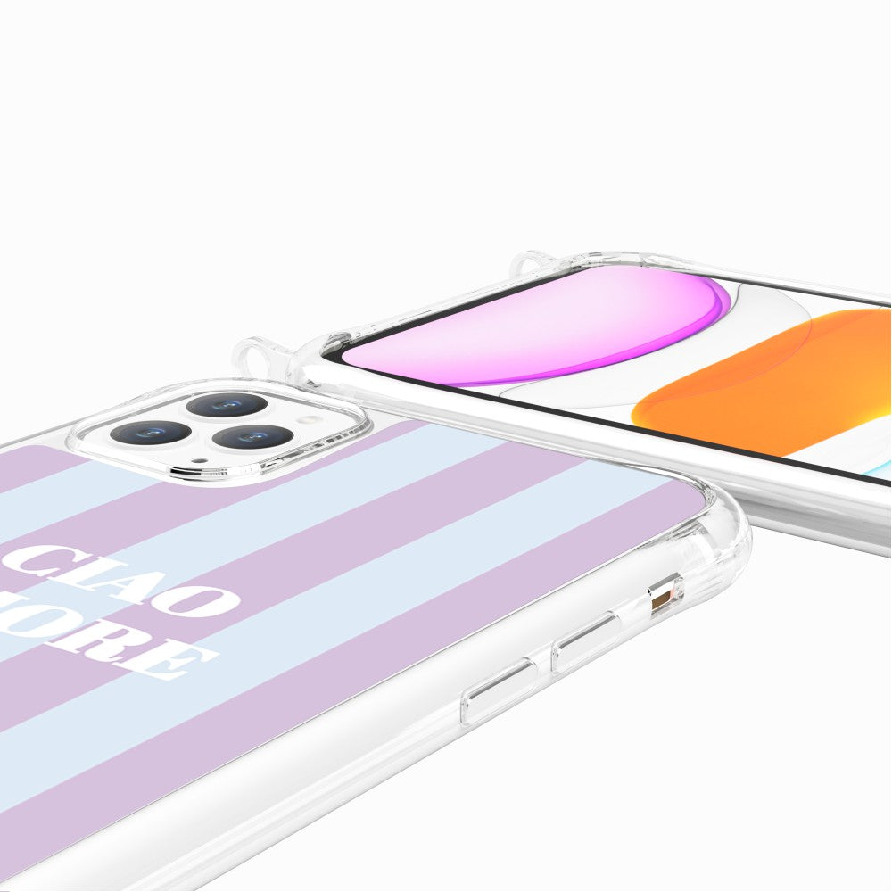 Coque Anneaux Imprimee Ciao Amore Violet