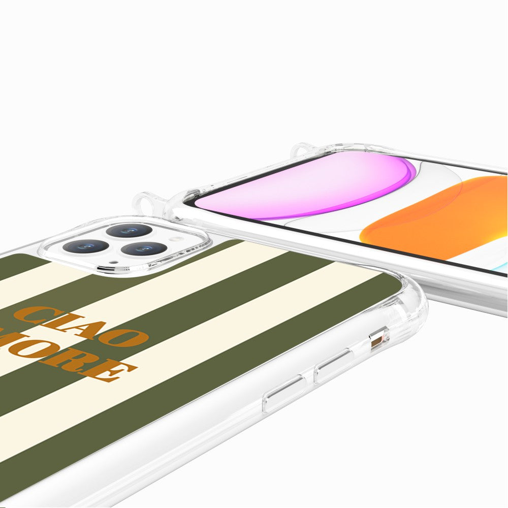 Coque Anneaux Imprimee Ciao Amore Kaki - 83