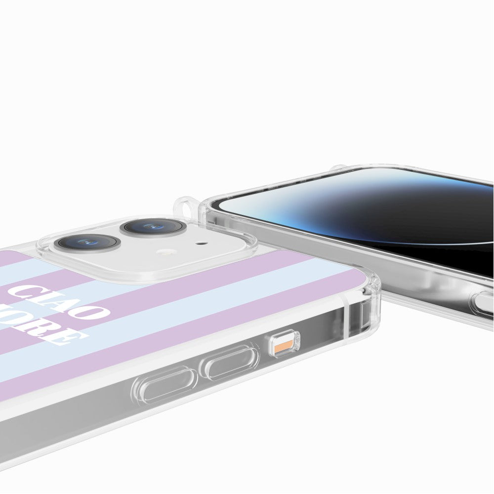 Coque Anneaux Imprimee Ciao Amore Violet