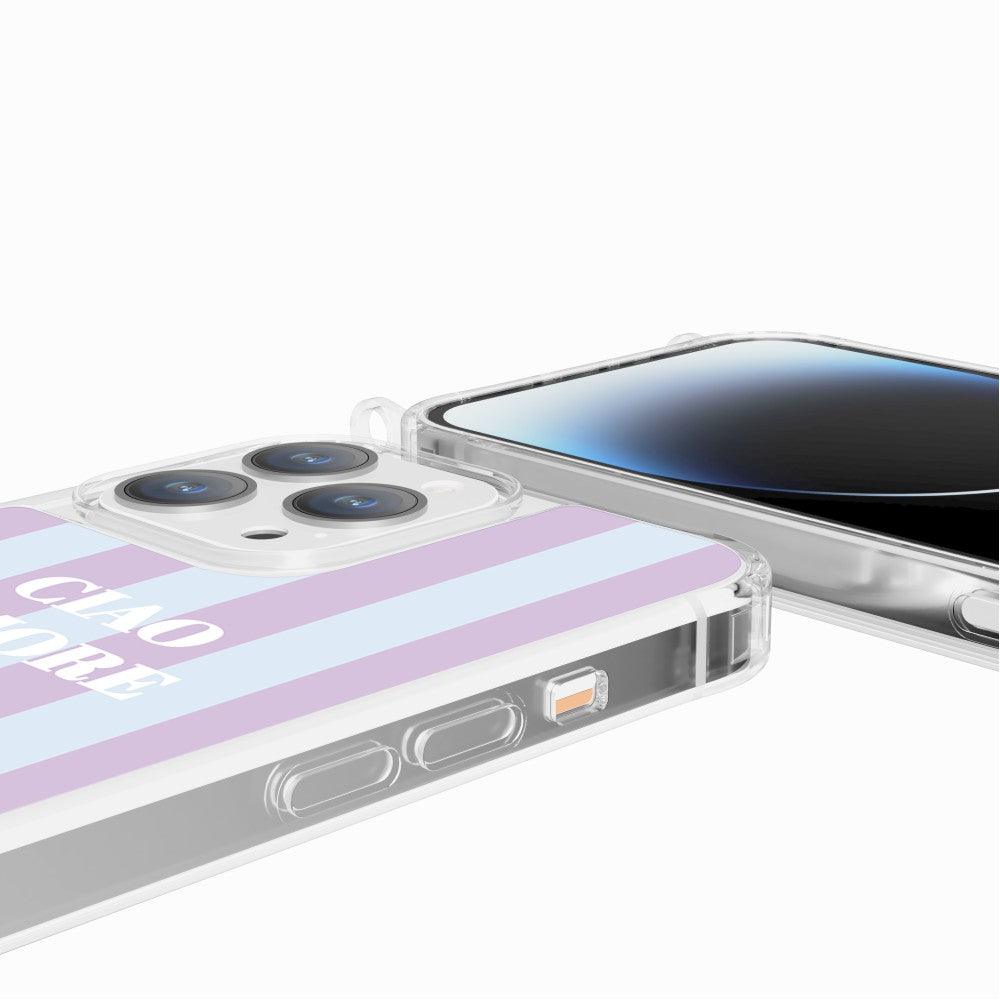 Coque Anneaux Imprimee Ciao Amore Violet