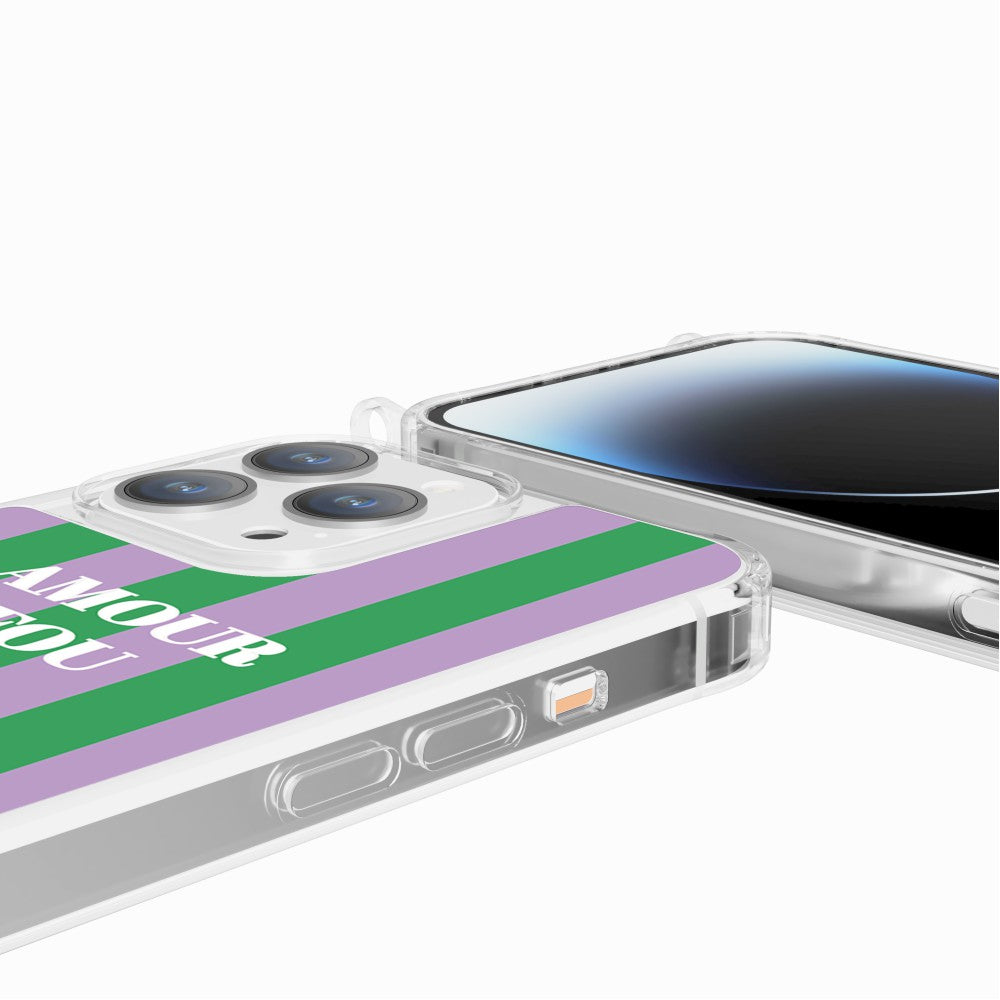 Coque Anneaux Imprimee Amour Fou Violet