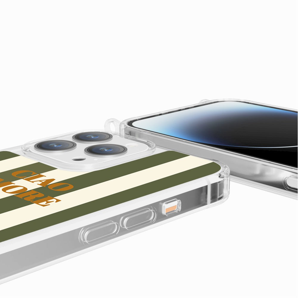 Coque Anneaux Imprimee Ciao Amore Kaki - 62