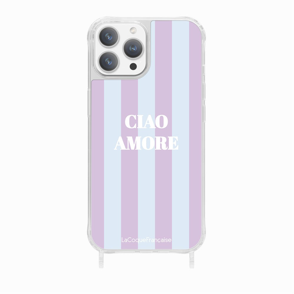 Printed Rings Case Ciao Amore Violet