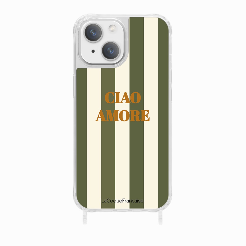 Printed Ciao Amore Khaki Rings Case