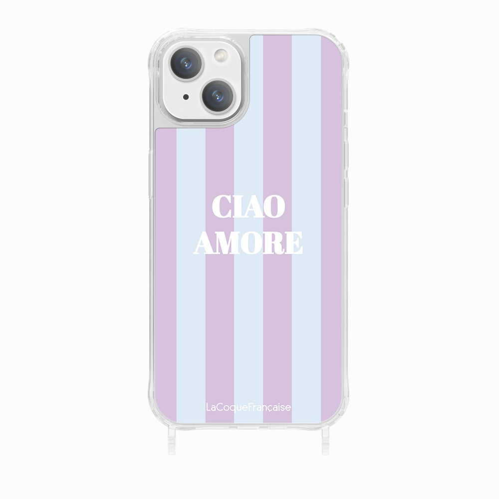 Printed Rings Case Ciao Amore Violet