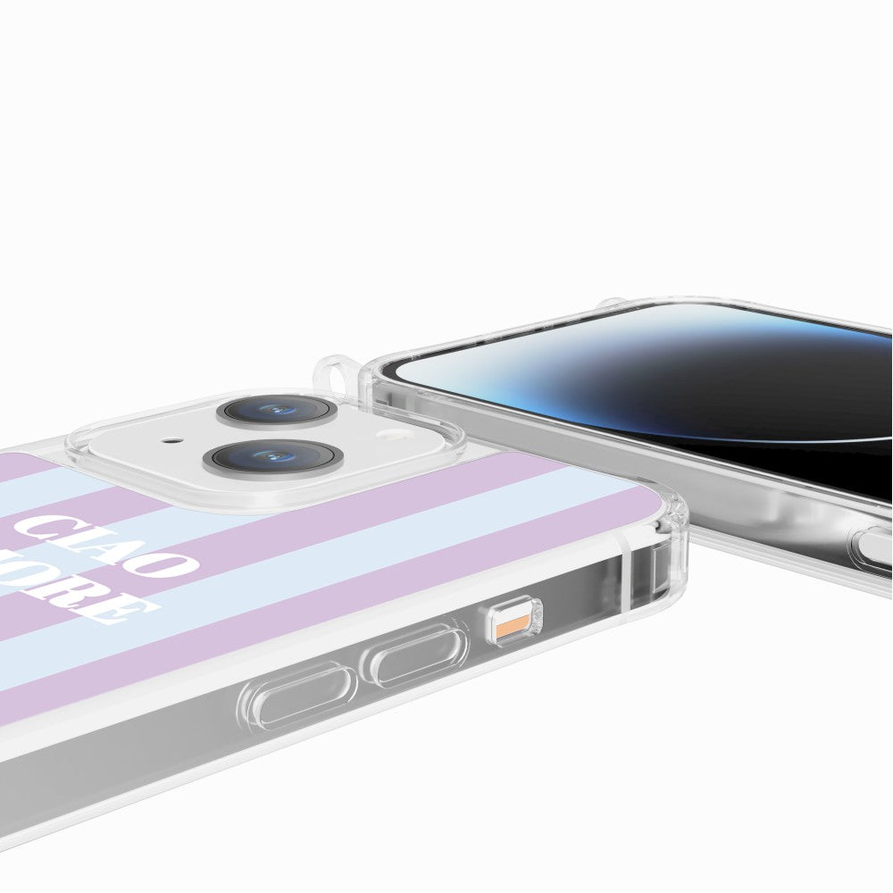 Coque Anneaux Imprimee Ciao Amore Violet