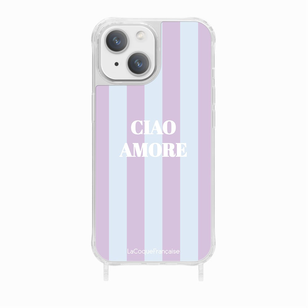 Printed Rings Case Ciao Amore Violet